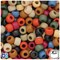 BeadTin Americana Mix Matte 9mm Barrel Plastic Pony Beads (500pcs)